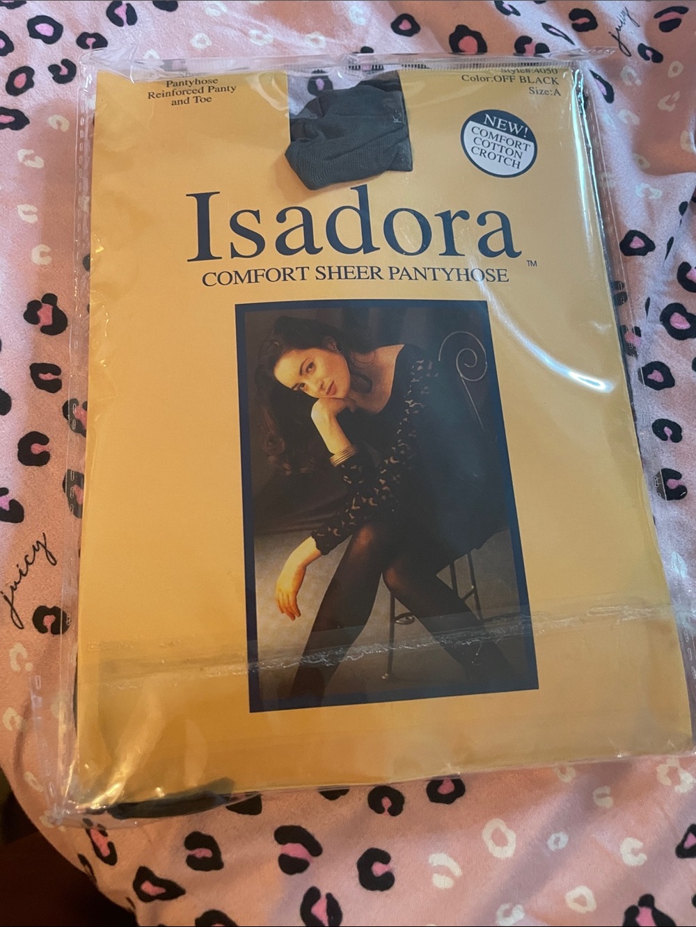 Isadora Comfort Sheer Pantyhose in Off Black